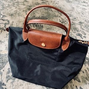 Longchamp Small “Le Pliage” Black Bag